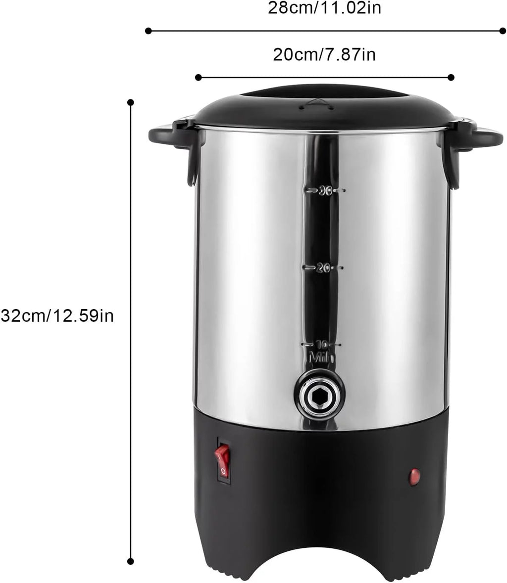 5.2L Stainless Steel Coffee Urn Dispenser with Spigot C422