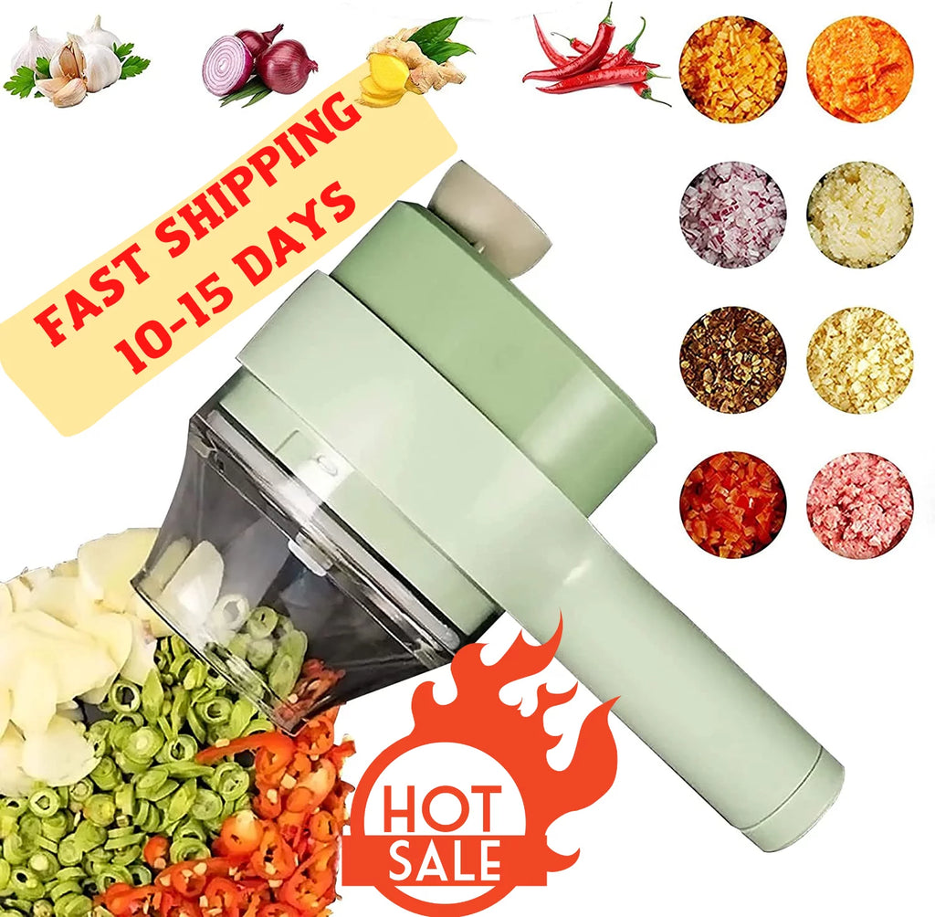 Mini Handheld Electric Vegetable Cutter Food Chopper W496159