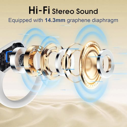 Wireless Earbuds Bluetooth 5.4 with Earhooks, IPX7 Waterproof P475856