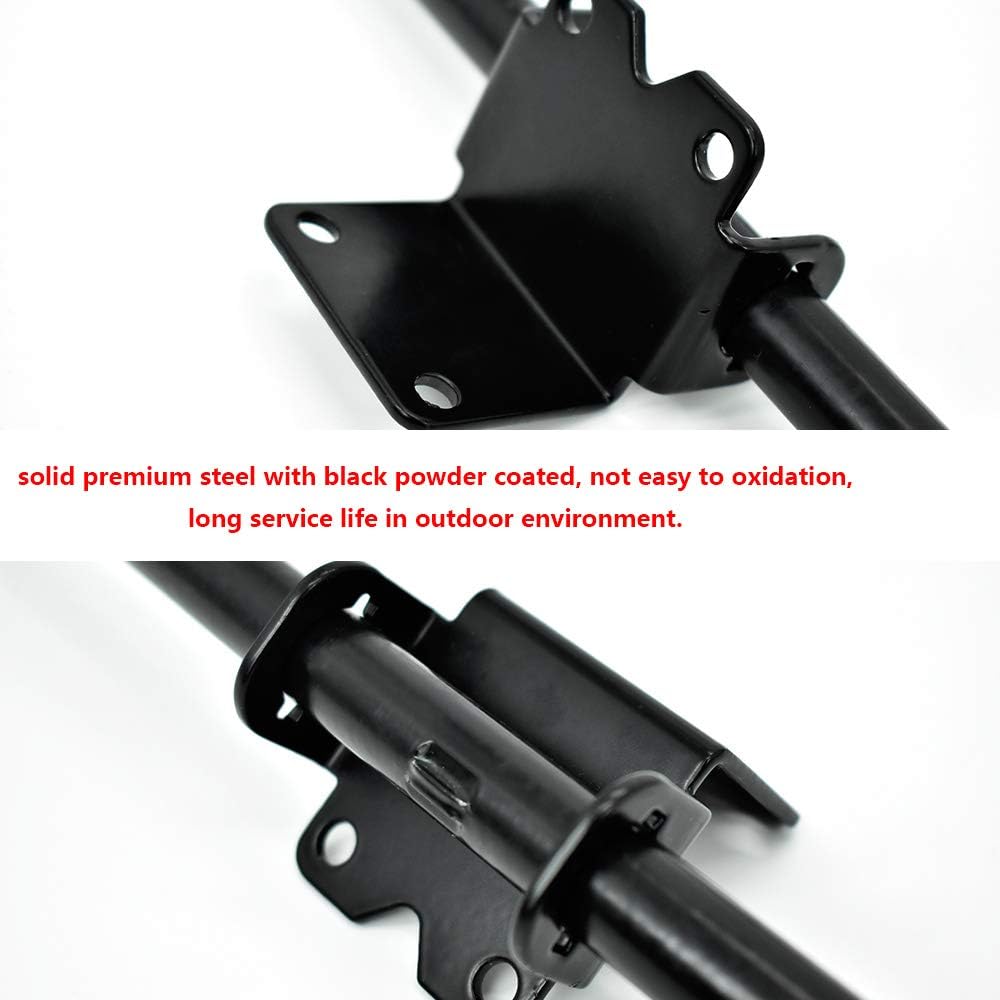 Heavy Duty Gate Drop Rod 36 inch Steel Black Finish - 2 Pack P1390