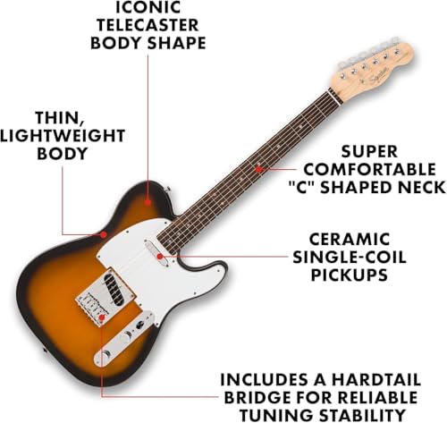 Telecaster Electric Guitar for Beginners, Sea Foam Green U77216