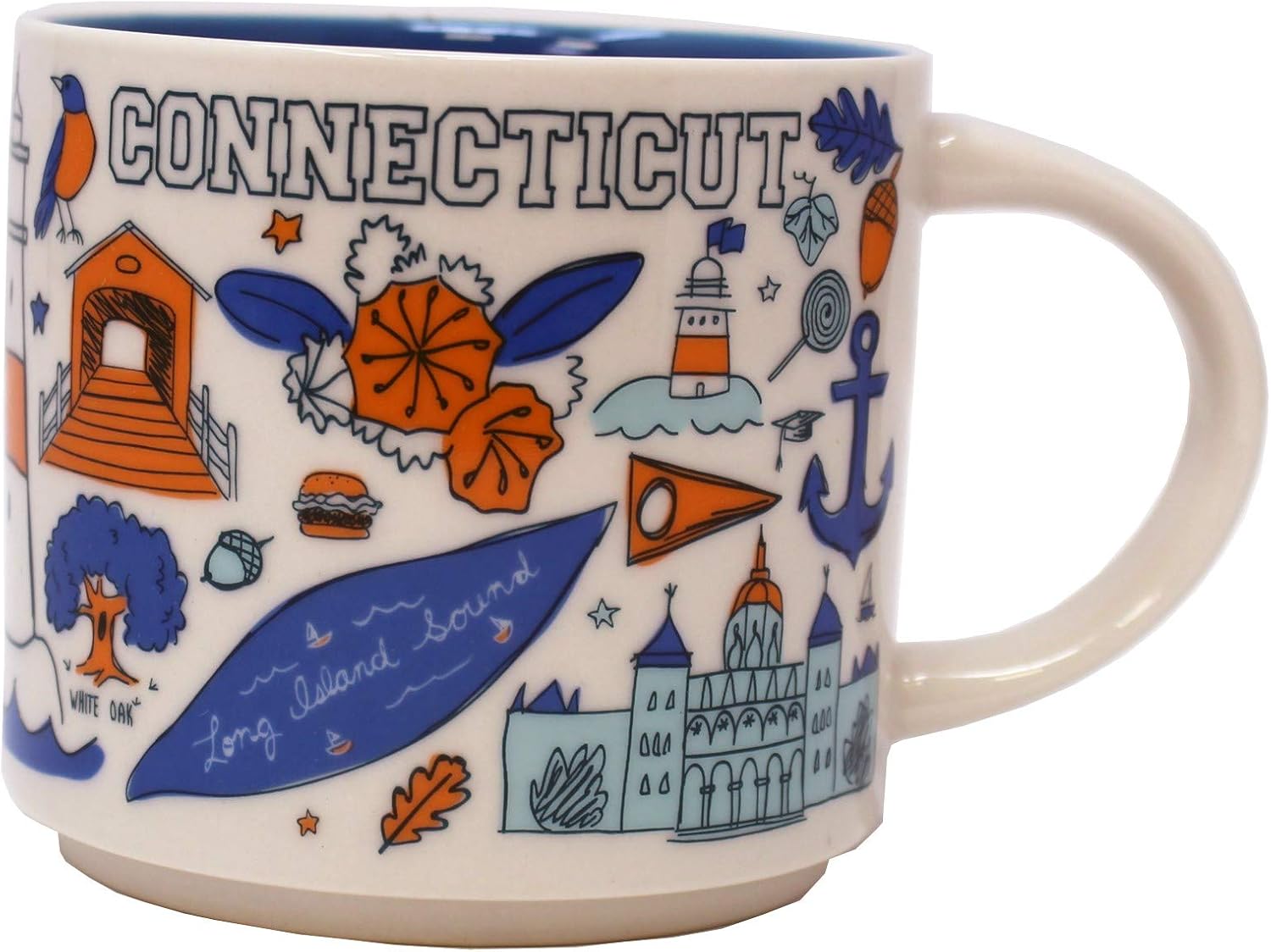 Starbucks Been There Series Connecticut Ceramic Mug, 14 Oz