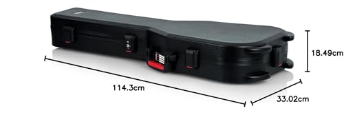Molded Flight Case for Strat/Tele Style Electric Guitars with TSA Locking Latch U665