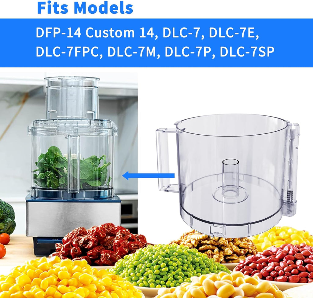 14-Cup Food Processor Work Bowl with 2 Tabs I103