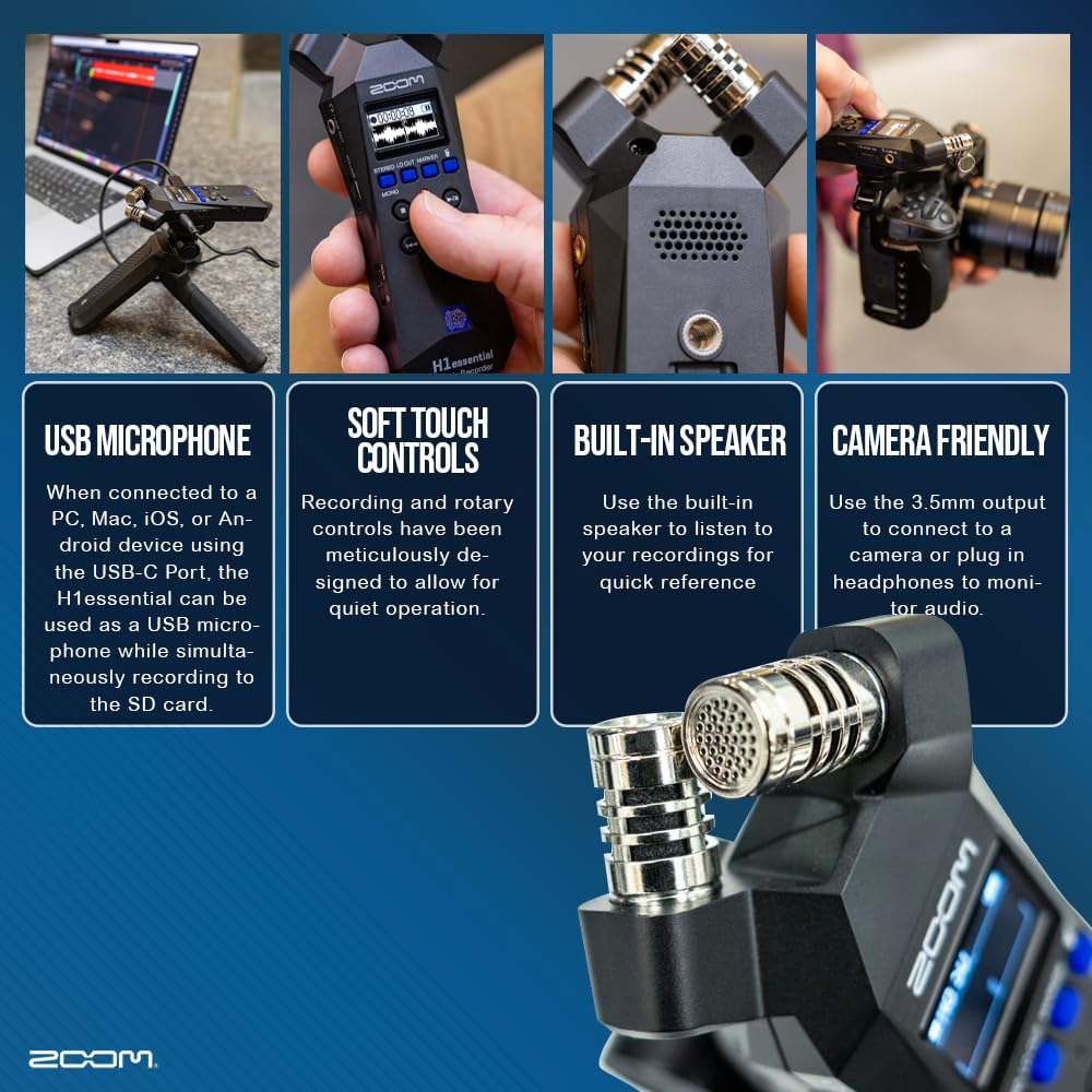 Portable Stereo Audio Recorder with X/Y Microphone A963951