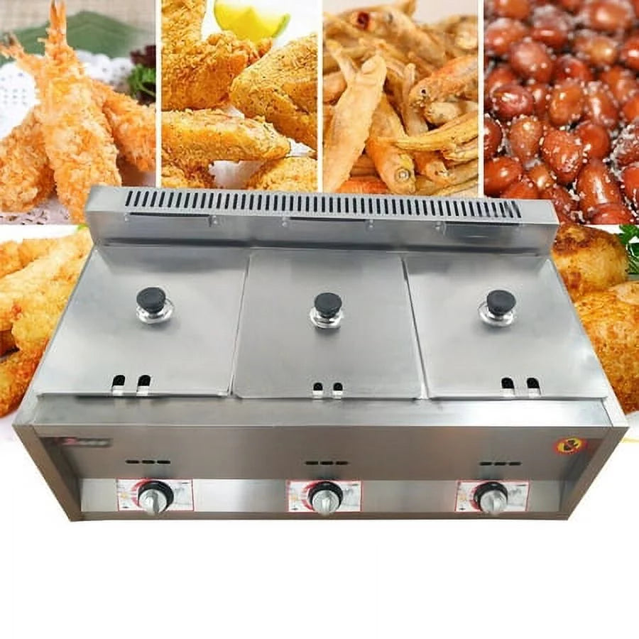 Commercial Propane Deep Fryer Countertop 18L Gas Fryer X3989