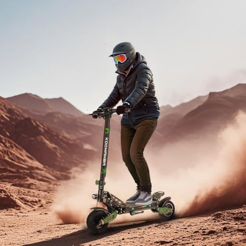 1200W Electric Scooter for Adults, 35 MPH, 50 Miles Range, Dual Suspension, 10" Fat Tires X7564