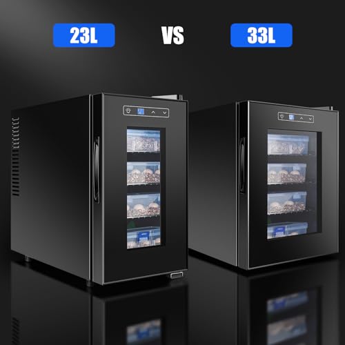 Reptile Egg Incubator 23L Digital Heating and Cooling, 10–40°C, UV-Resistant Glass Door F931690