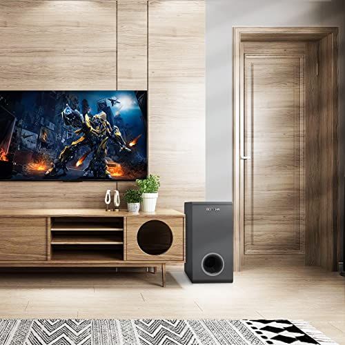 6.5" Powered Subwoofer for Home Audio, Compact Design, Deep Bass B935232