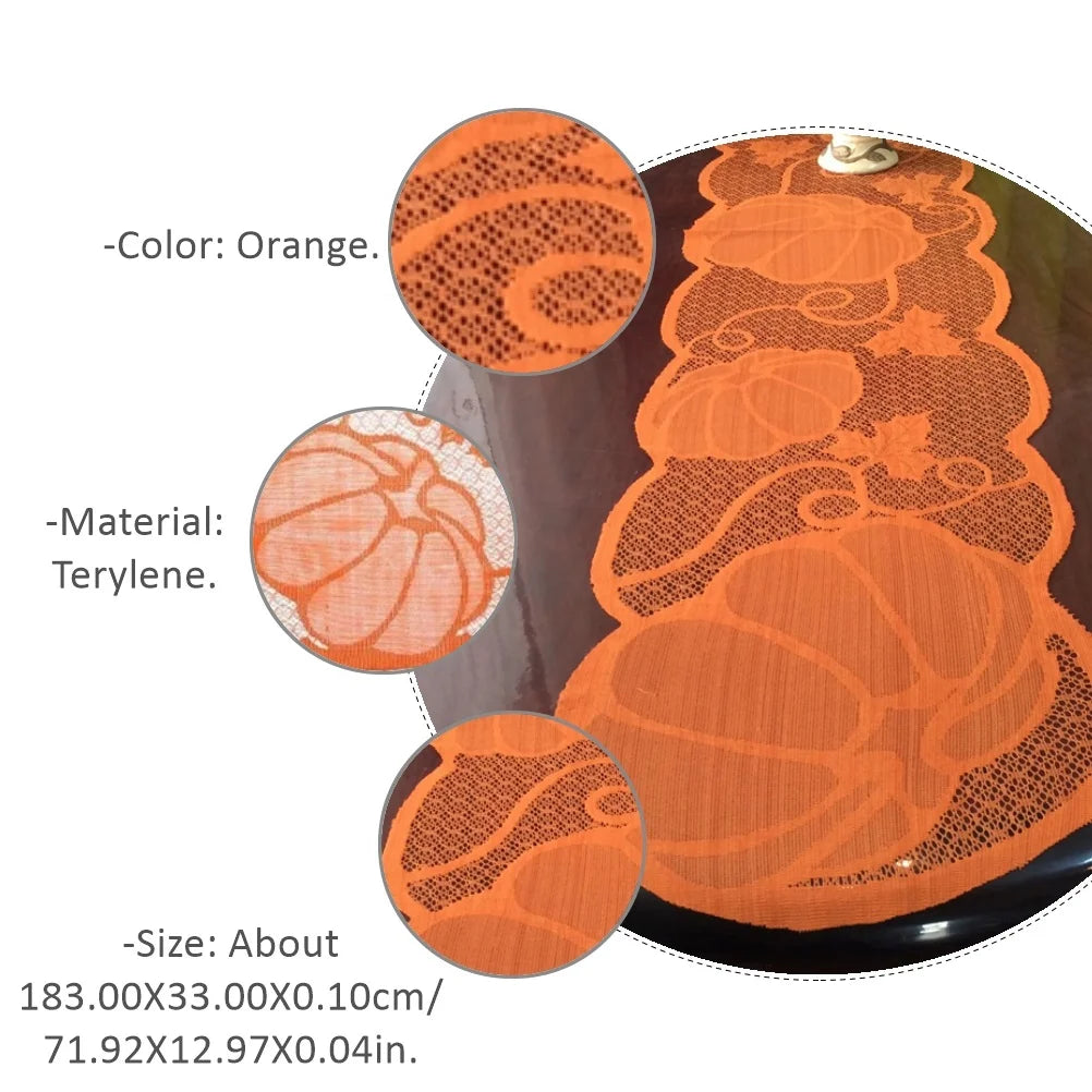 Hollowed Pumpkin Table Runner Set of 3 for Thanksgiving M362