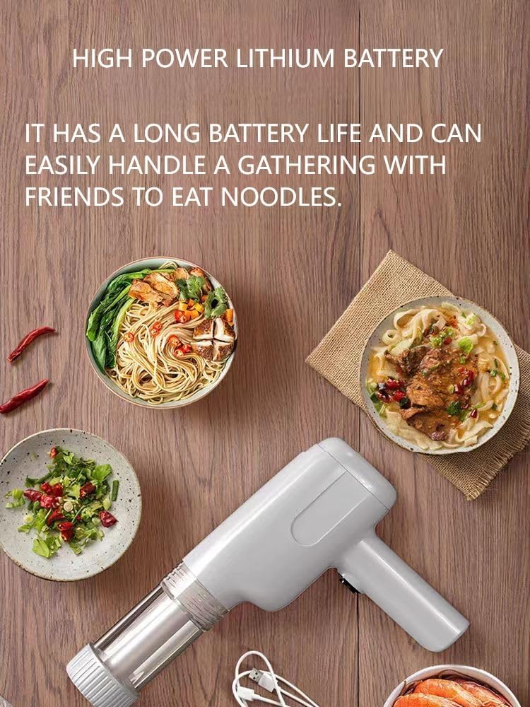 Handheld Electric Pasta Maker with Moulds and Cleaning Brush U540228