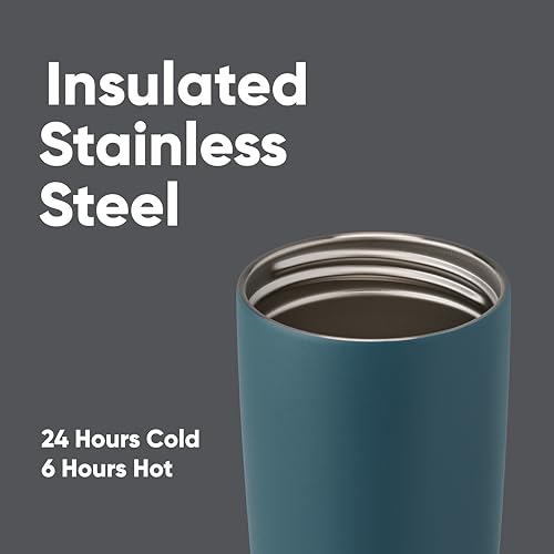 Insulated Stainless Steel Coffee Tumbler, Reusable Travel Mug, 20 oz, Pink N461027