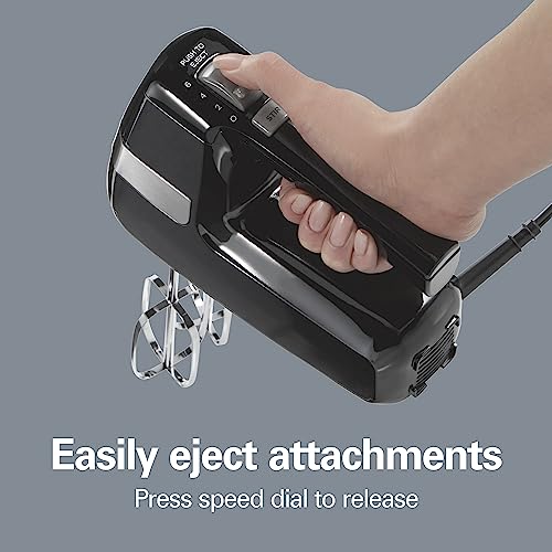 Electric Hand Mixer, 6 Speeds, 300 Watts, Includes Whisk and Storage Clip F402932