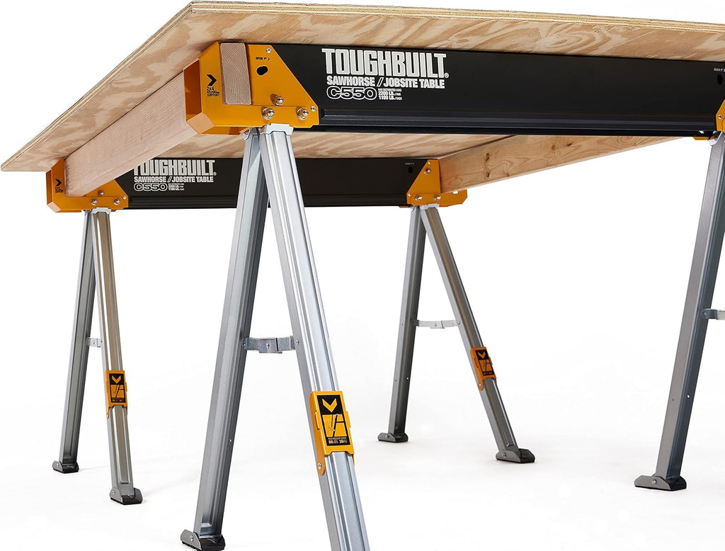 Folding Sawhorse Jobsite Table with Carry Handle N569924