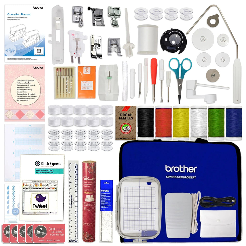 Embroidery & Sewing Machine with Digitizing Bundle M921