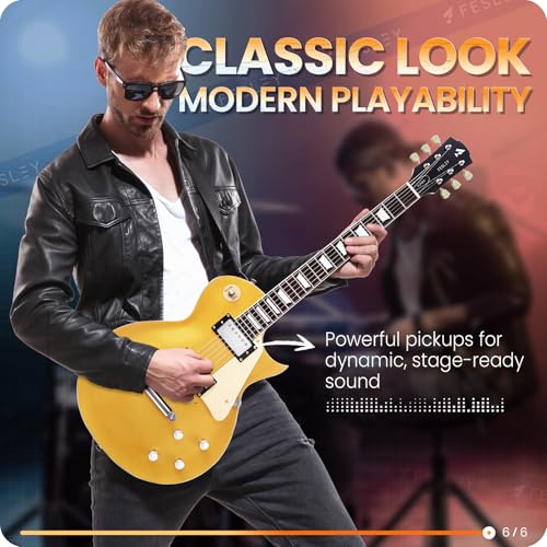 LP Electric Guitar with Arched Top, Solid Body with Humbucker Pickups A953807