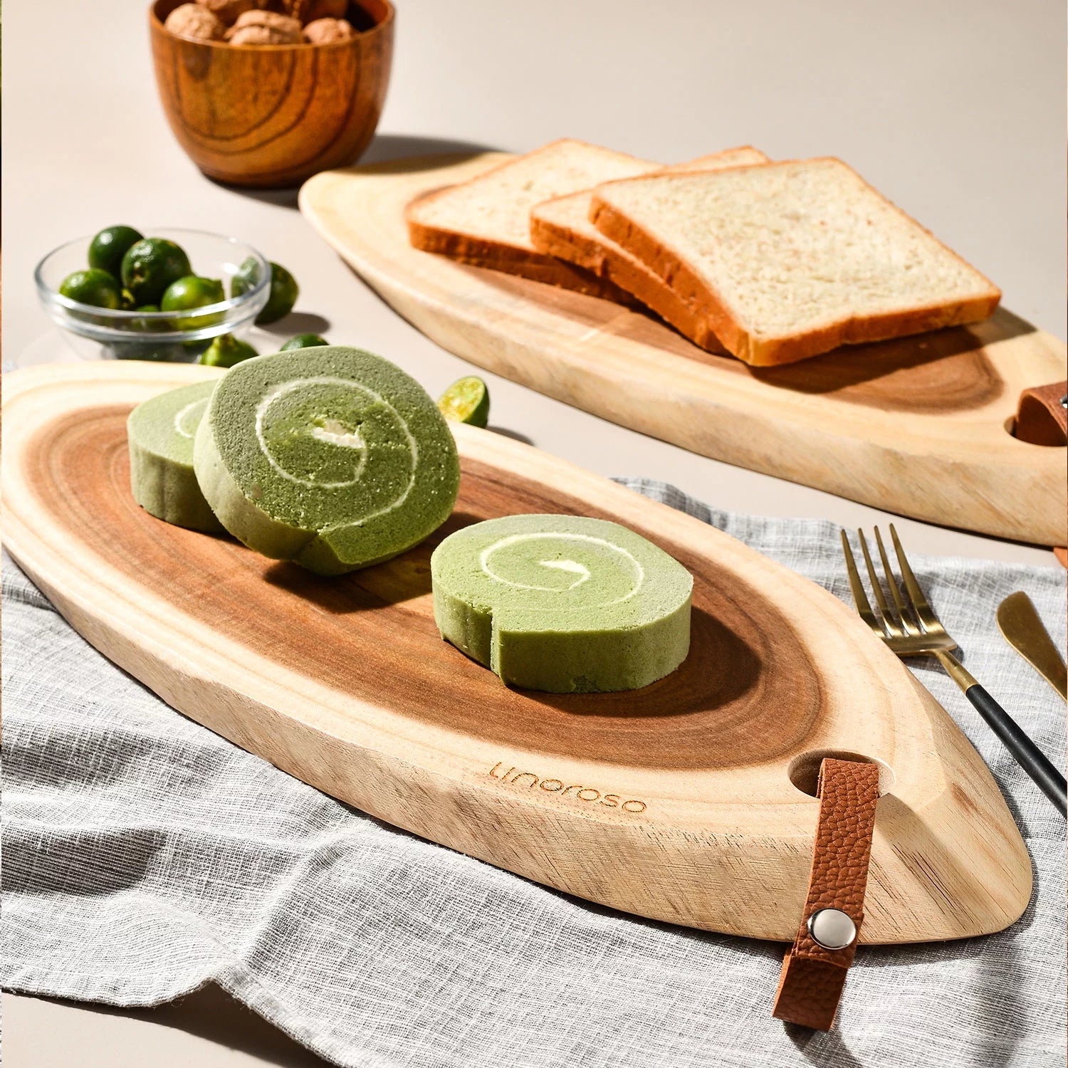 Acacia Wood Charcuterie Board for Serving Meats, Cheese & Bread N687160