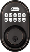 OrangeIOT Keyless Entry Deadbolt Lock, OrangeIOT Electronic Keypad Door Lock, Auto Lock, 1 Touch Locking, 20 Customizable User Codes, Back Lit, Easy Installation for Front Back Door, Satin Nickel Pack of 2