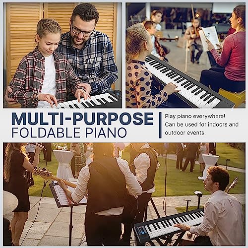 Portable 88-Key Digital Piano Keyboard with Bluetooth R223