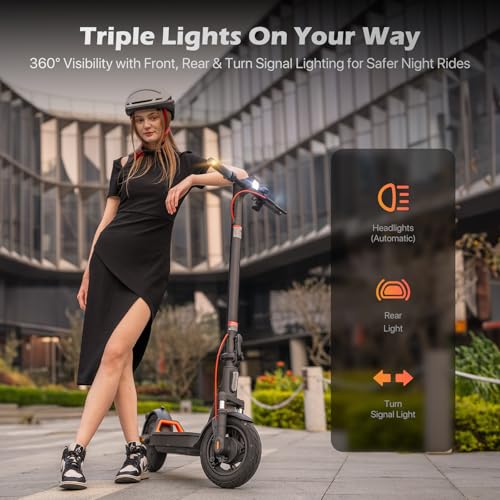 Electric Scooter for Adults, Long Range, Dual Suspension D190