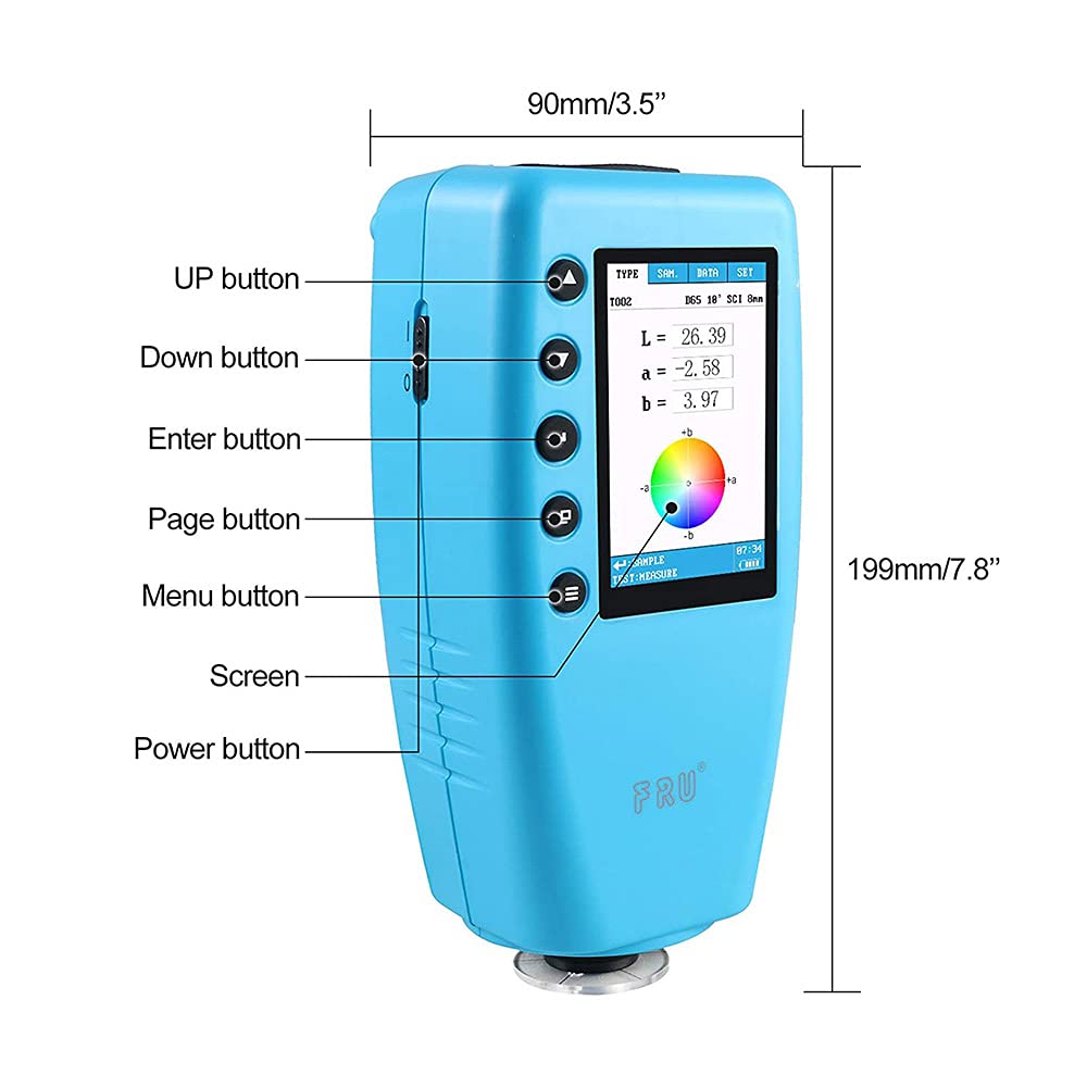 Portable Color Screen Digital Colorimeter 8mm Caliber X23419