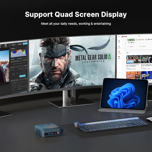 Mini PC, Ryzen 5 3550H, 16GB RAM 512GB SSD, Triple Display R7622