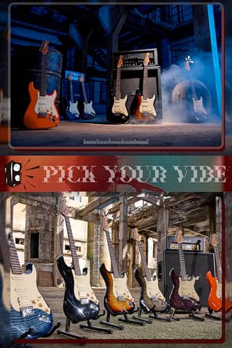 Electric Guitar with Coil-Split, Roasted Maple Neck, HSS Pickups, Beginner Kit with Amp and Bag C21096