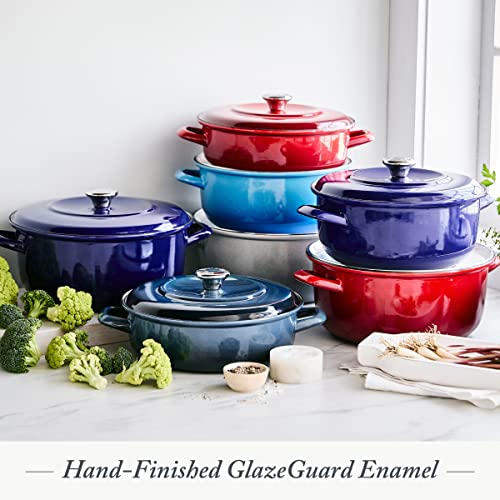 Enameled Cast Iron Casserole Braiser with Lid, 4QT, Round A83622