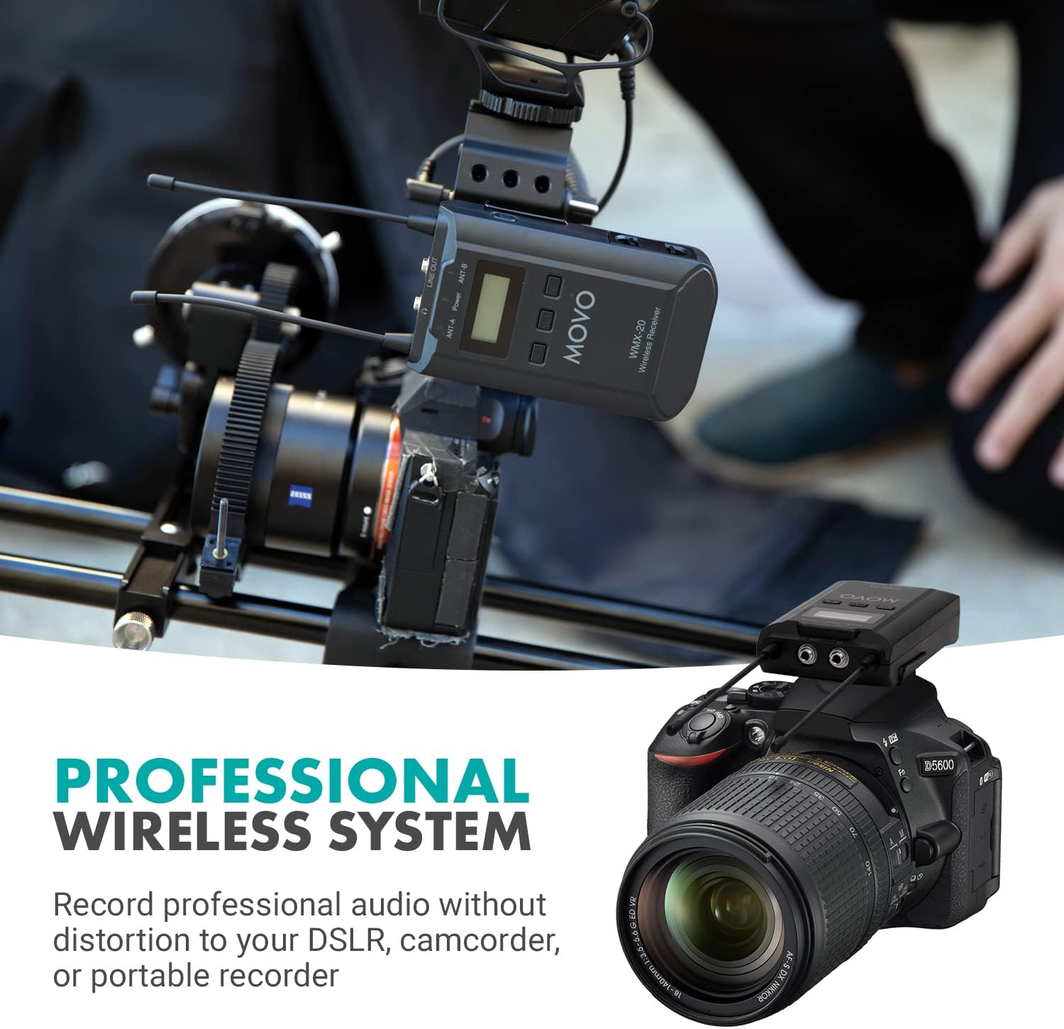 Wireless Lavalier Microphone System for DSLR Cameras G83024