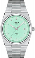 Tissot Mens PRX 316L Stainless Steel case Quartz Watches, Grey, Stainless Steel, 12 (T1374101109101)