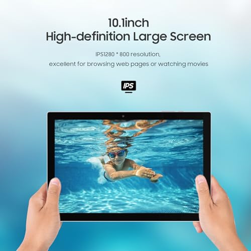 10 Inch Android 14 Tablet with Keyboard, 8GB RAM, 64GB Storage H38978