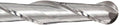 Yg-1 Tool Company 52903 Yg-1 E5018 Carbide Ball Nose End Mill Extra Long Reach Uncoated Bright Finish Deg Helix 2 Flutes 6 Overa