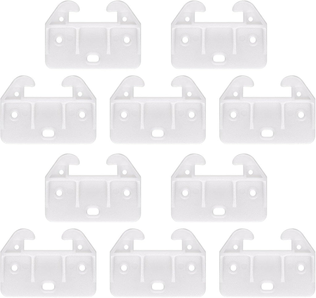 White Plastic Drawer Track Guide Replacement Parts for Cabinets and Furniture F180