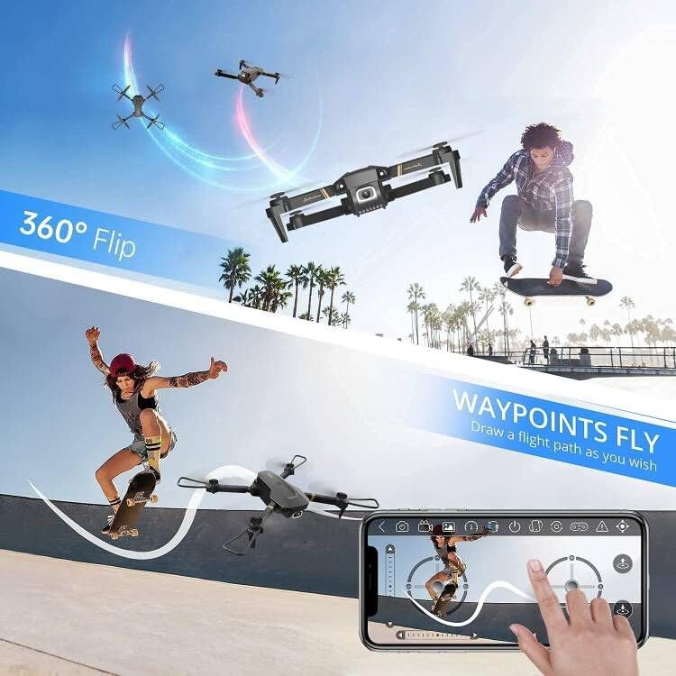 Foldable Camera Drone with 1080P FPV for Adults and Kids L97219