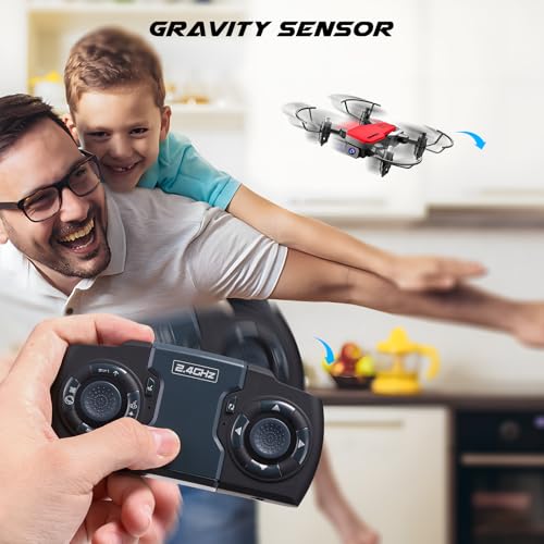 Mini Drone with Camera 720P HD FPV, Foldable RC Quadcopter with 2 Batteries C2480