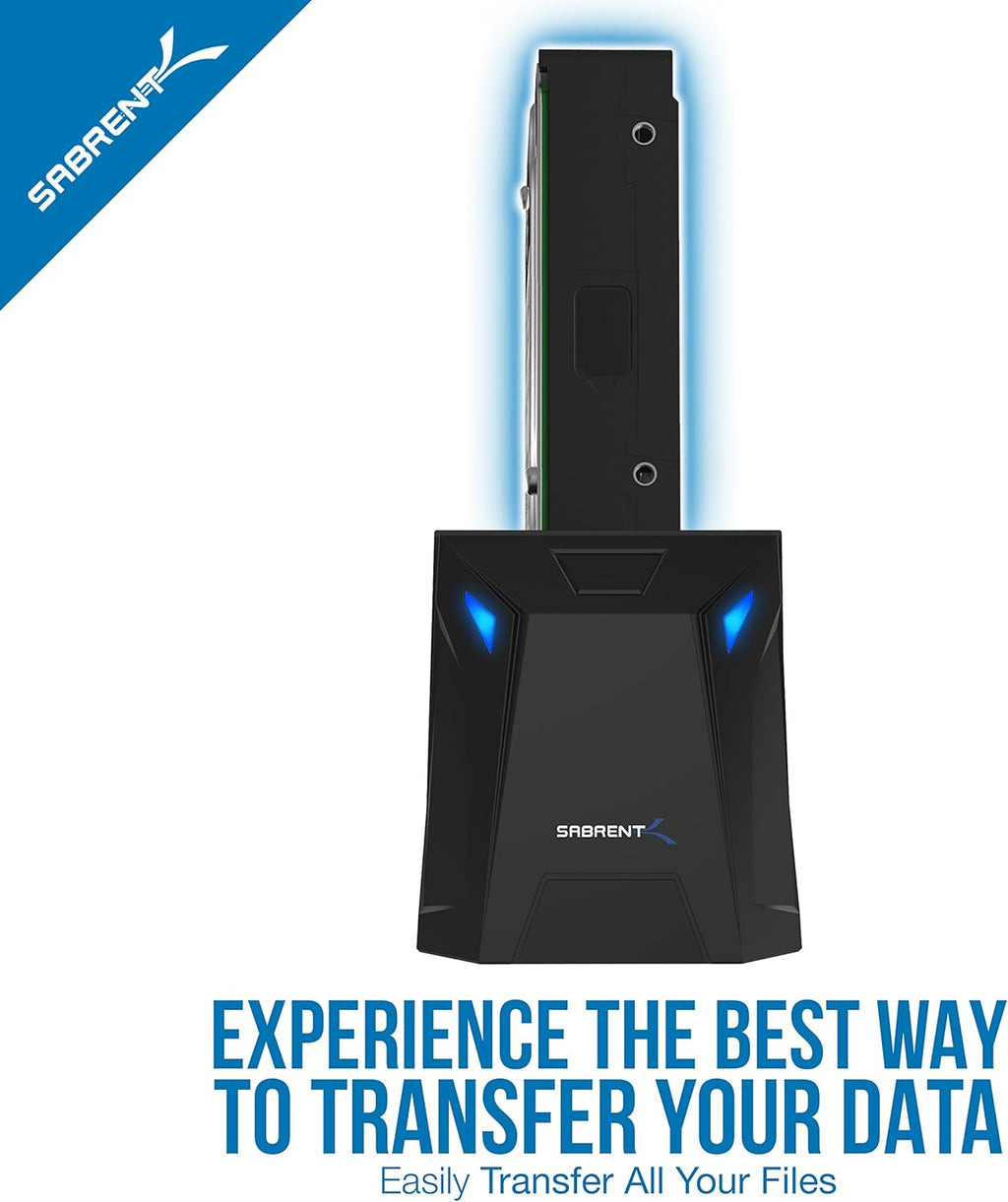 USB 3.0 to SATA Dual Bay External Hard Drive Docking Station for 2.5/3.5in HDD SSD with Cloner Function J42226