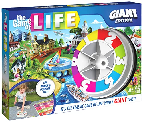 Giant Edition Family Board Game with Oversized Gameboard Cards Spinner U7841