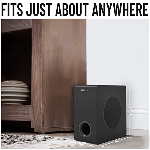 6.5" Powered Subwoofer for Home Audio, Compact Design, Deep Bass B935232