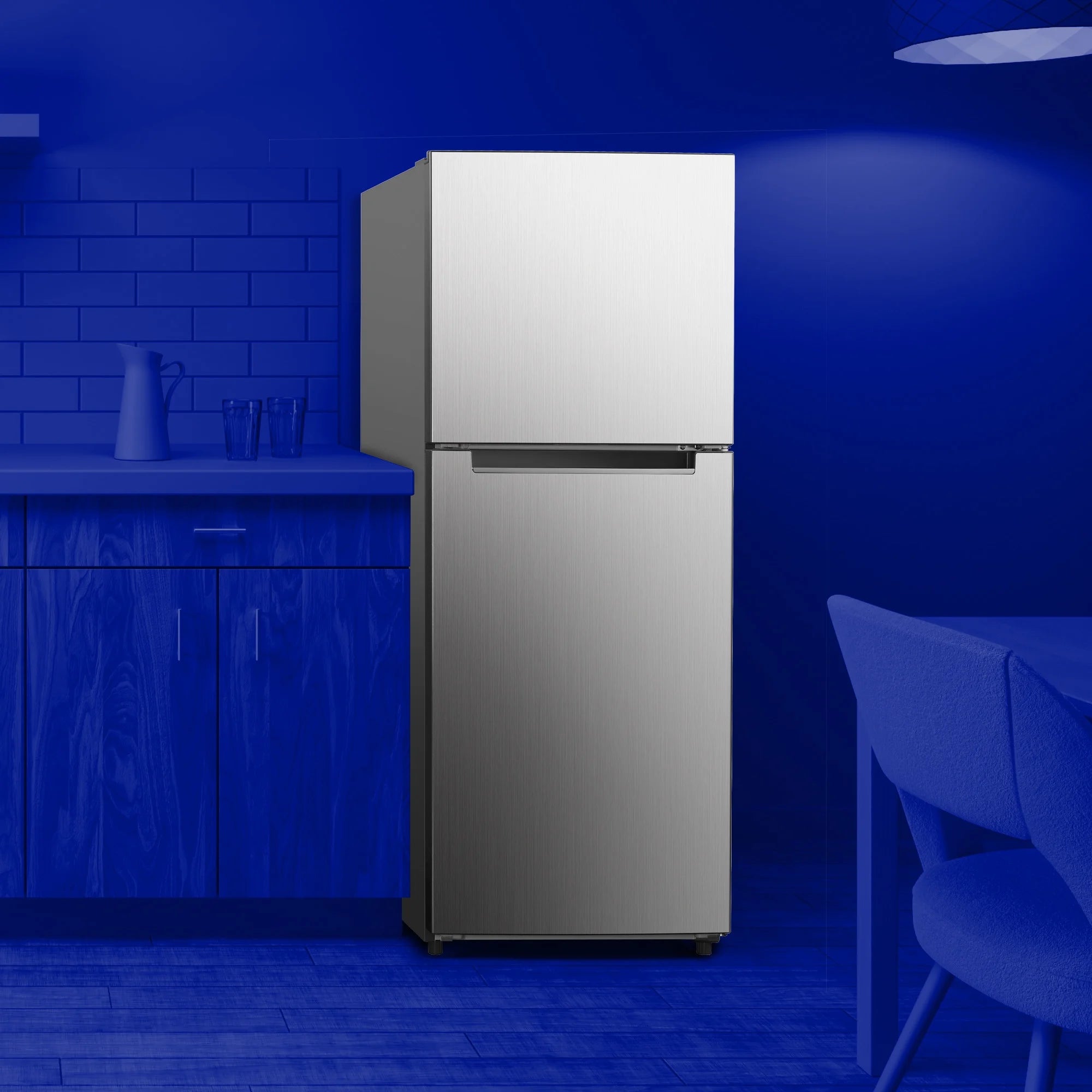 10.1 cu. ft. Top Freezer Refrigerator - Stainless Steel C4605