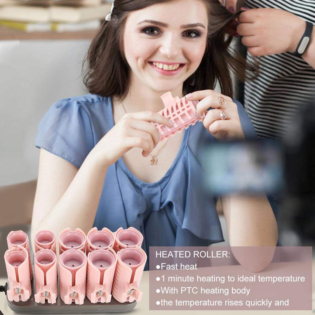 Hot Rollers for Hair Styling, 10pcs Electric Heated Curlers W8230